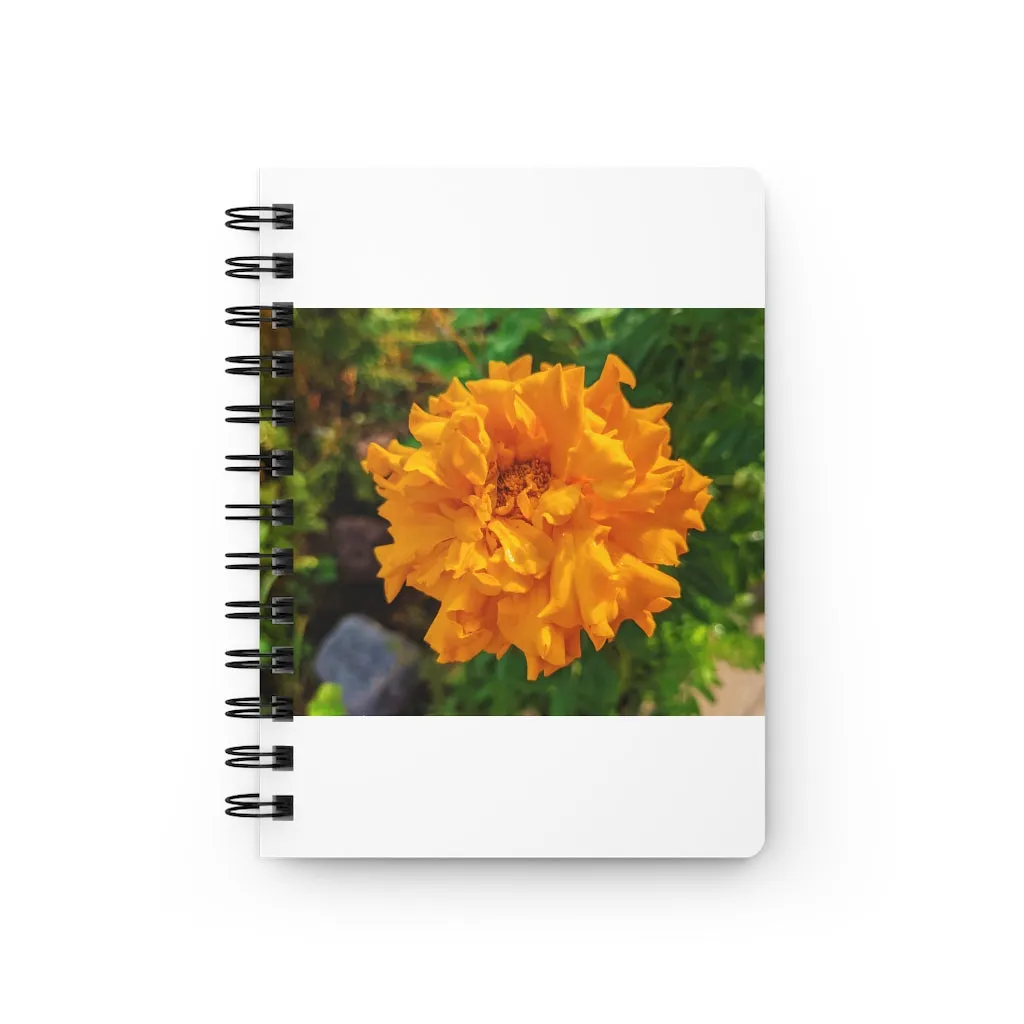 Orange Flower Spiral Bound Journal