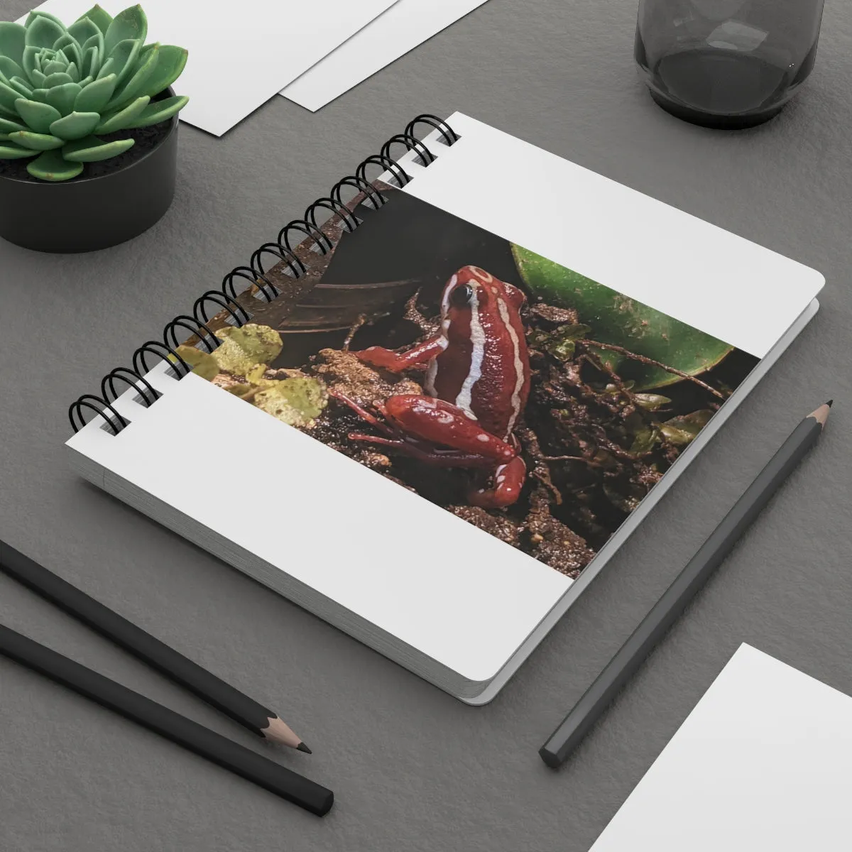 Red Frog Spiral Bound Journal