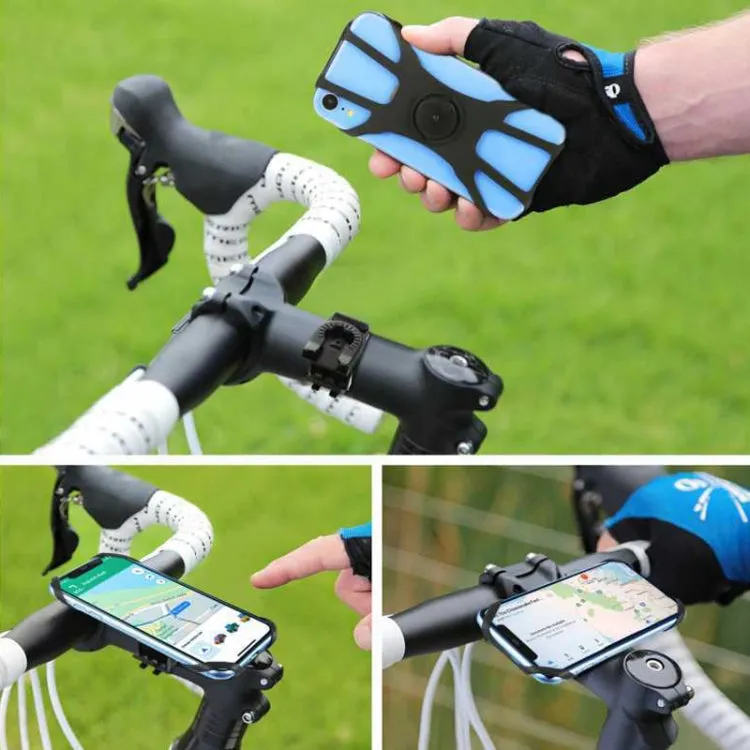 Removable Bicycle Cell Phone Holder For 4.5-7 Inch Phones, Specification: Eight Claws Black