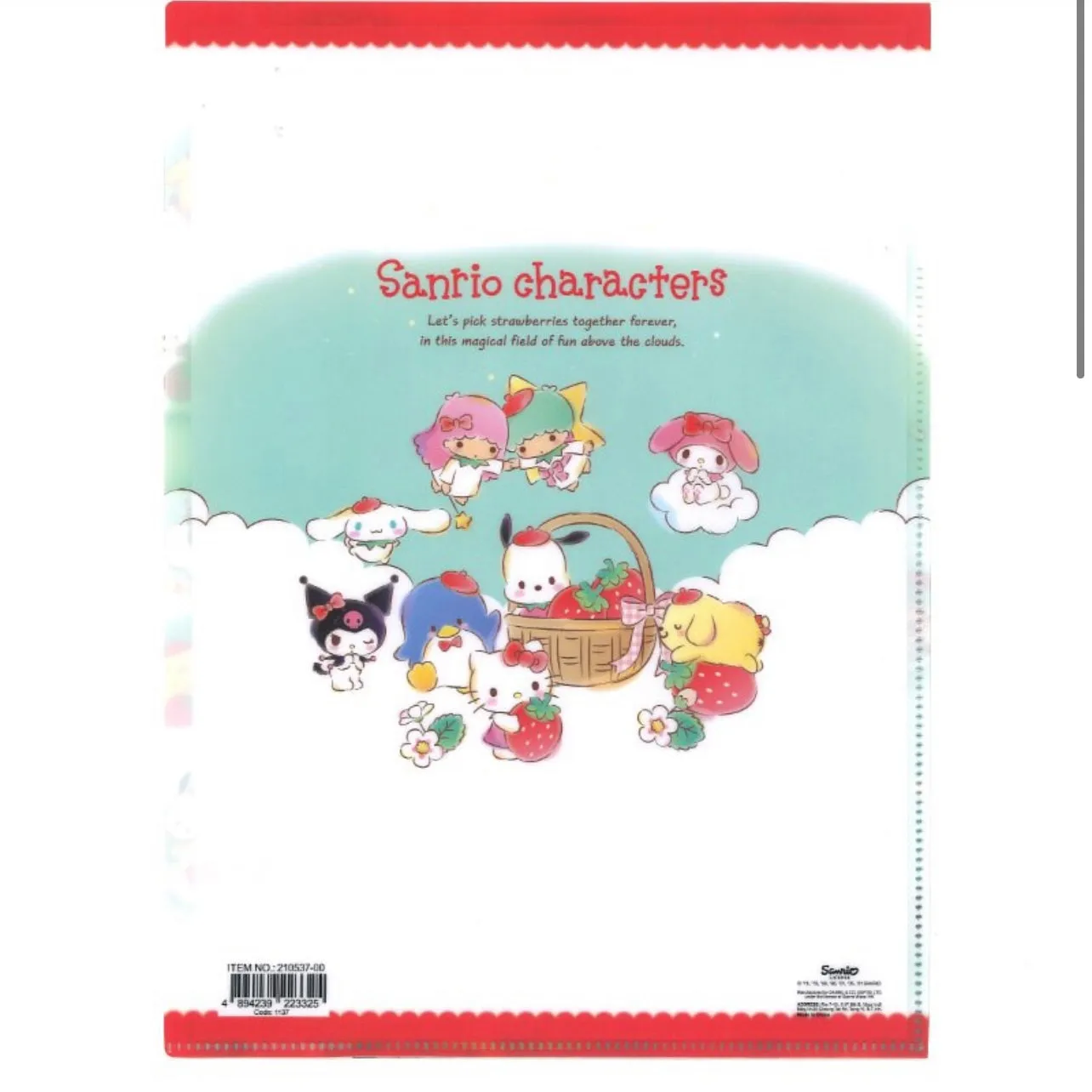 Sanrio Character Multilayer A4 Folder