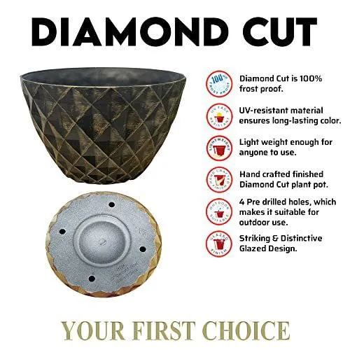 SG Traders™  Diamond Cut Planters