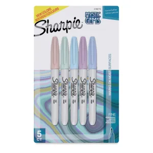 Sharpie Marker Set, Fine Point 5pk Mystic Gems