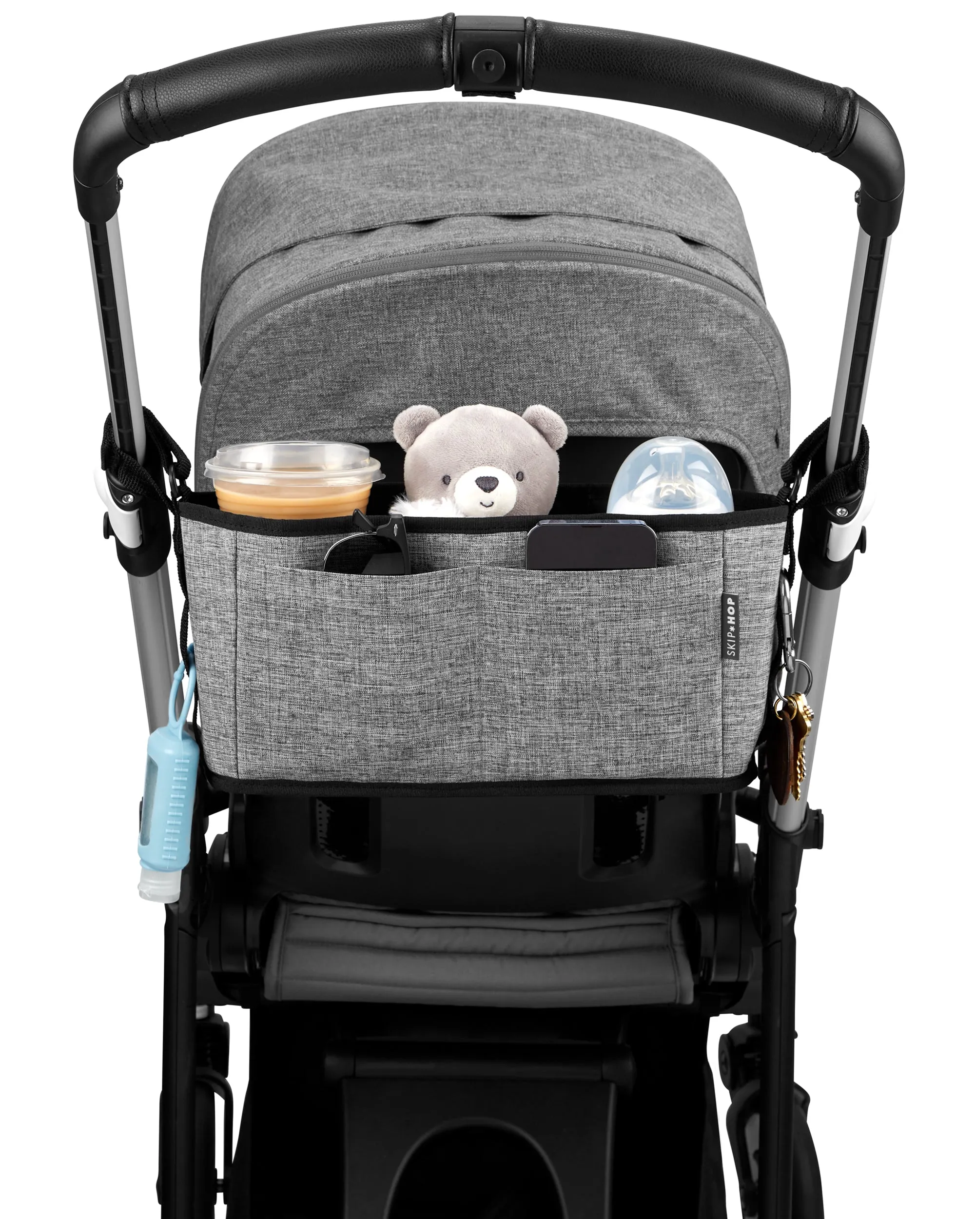 Skip Hop Grab & Go Ultra Stroller Organiser - Grey Melange