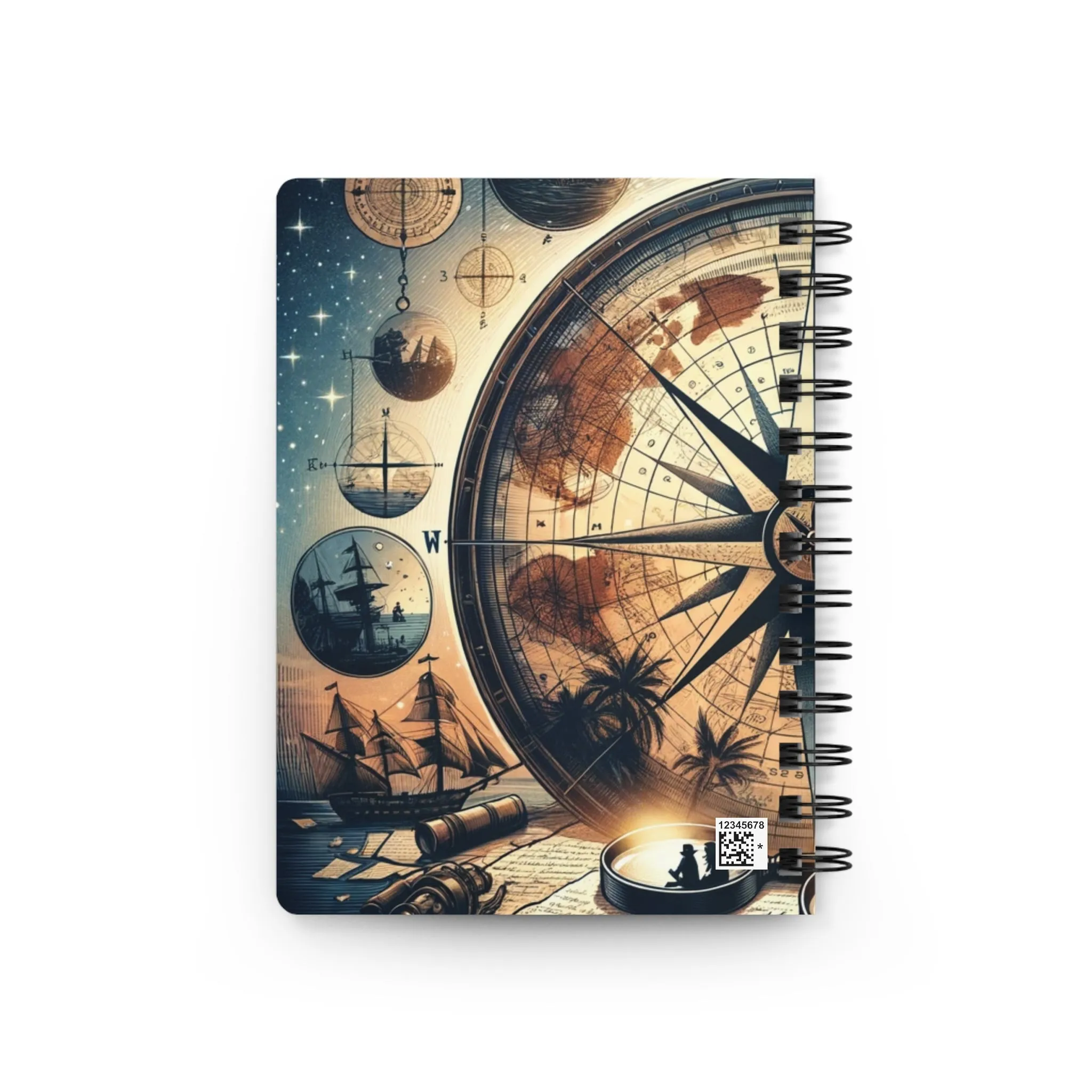 Spiral Bound Journal: Embrace The Journey - Compass