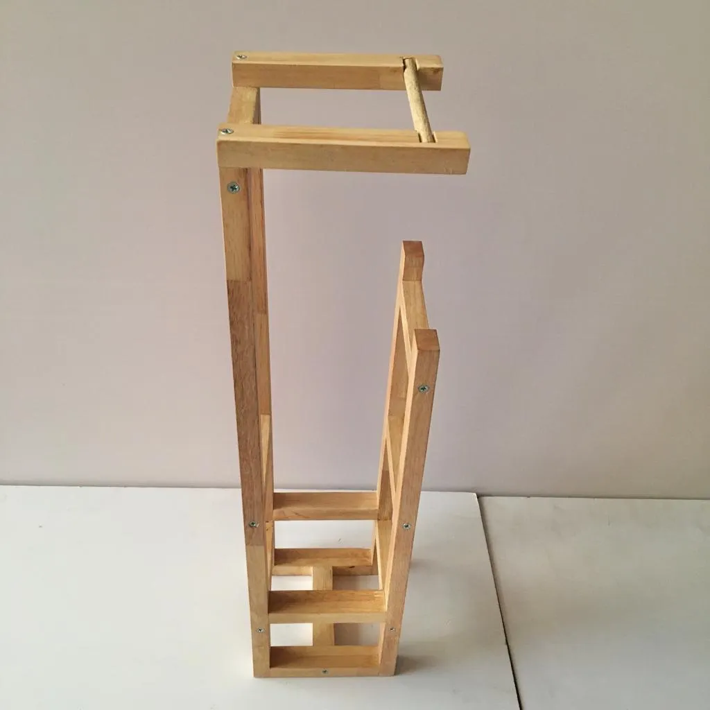 Stylish Wooden Toilet Paper Holder Rack By Miza