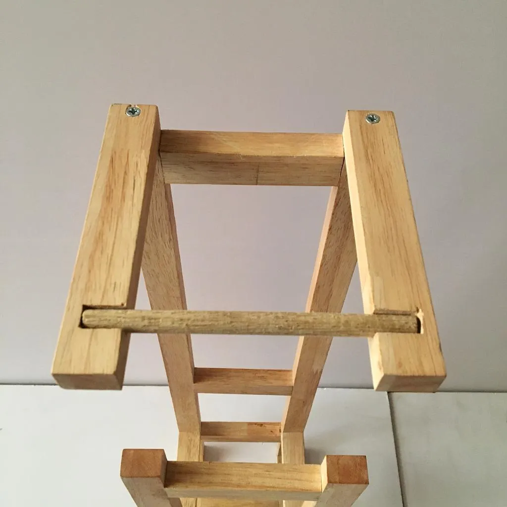 Stylish Wooden Toilet Paper Holder Rack By Miza