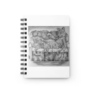 Tiger on a Couch Spiral Bound Journal