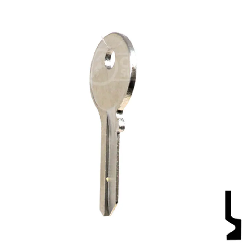 Uncut Key Blank | Clinton Padlocks | T67D