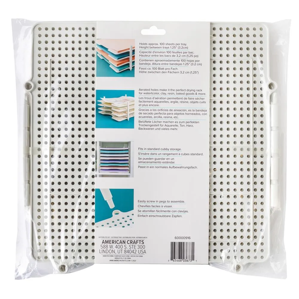 We R Memory Keepers Multi-Use Paper Trays 4/Pkg - White 12"x12"