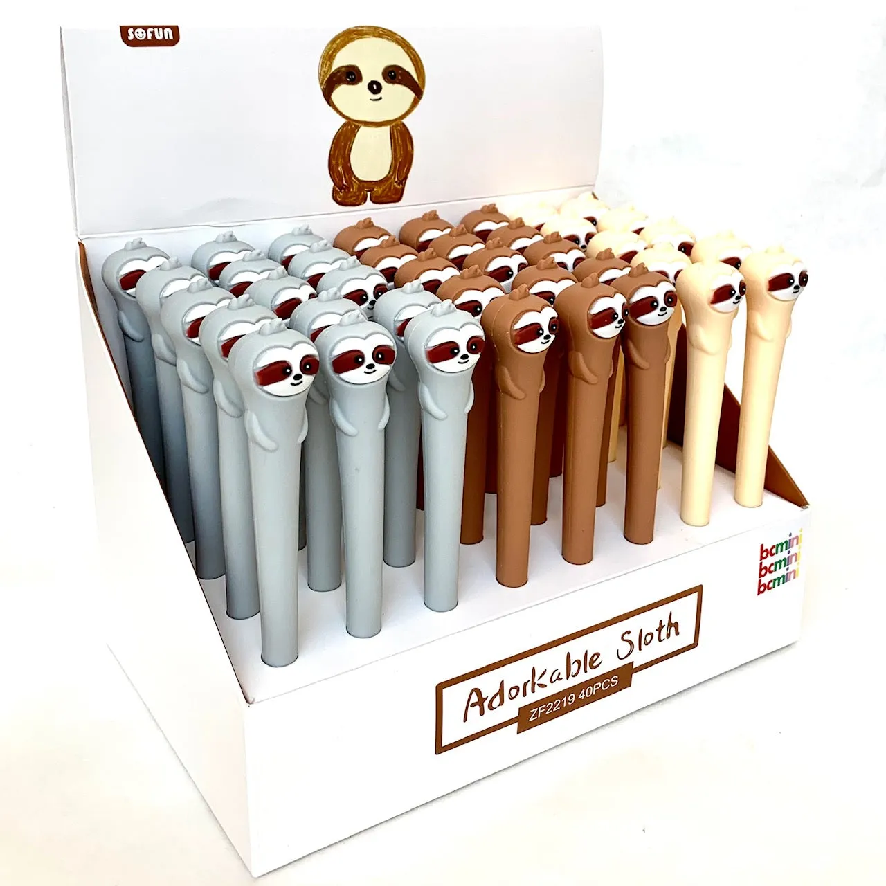 X 223832 ADORABLE SLOTH BUDDY GEL PEN-29