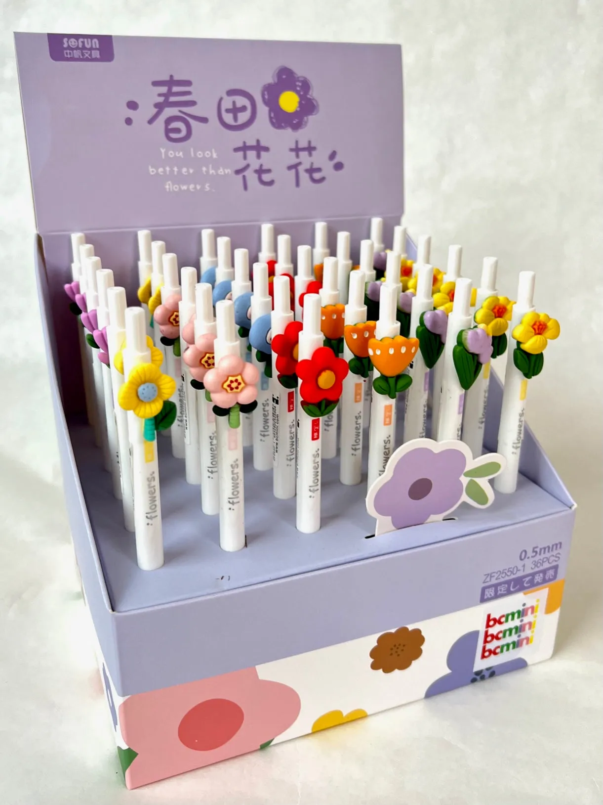 X 22523 FLOWER RETRACTABLE GEL PEN-DISCONTINUED