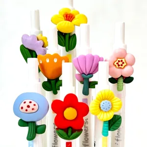 X 22523 FLOWER RETRACTABLE GEL PEN-DISCONTINUED