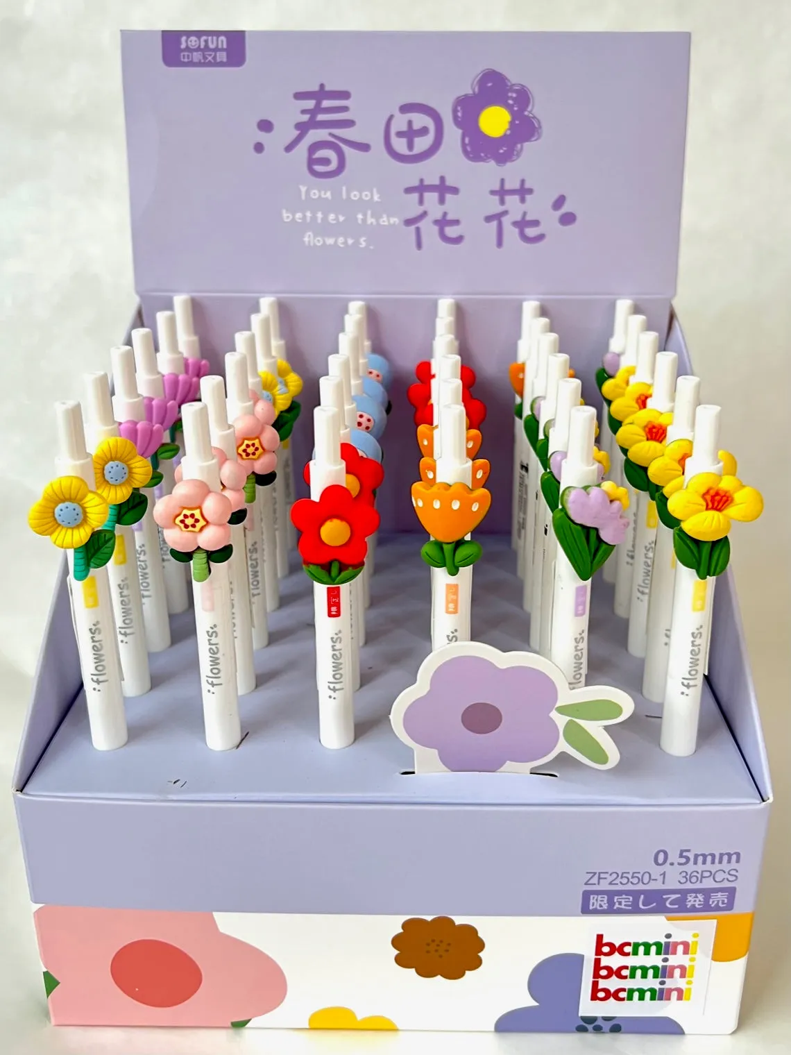 X 22523 FLOWER RETRACTABLE GEL PEN-DISCONTINUED